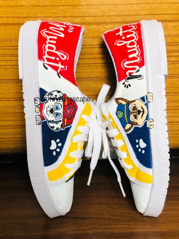 Handpainted Pawpatrol Unisex Sneaker